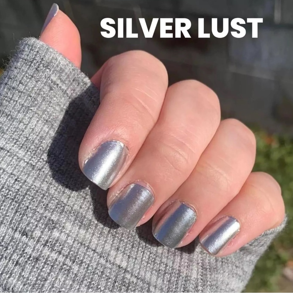 *Retired* Color Street: Silver Lust | Metallic Chrome Shine Sparkle Party Fall - Picture 6 of 11